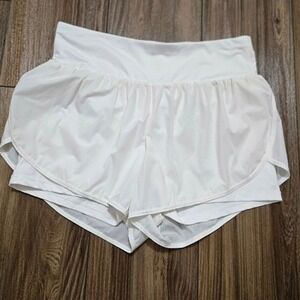 Cadmus XL White Athletic Workout Running Shorts Built in Pockets